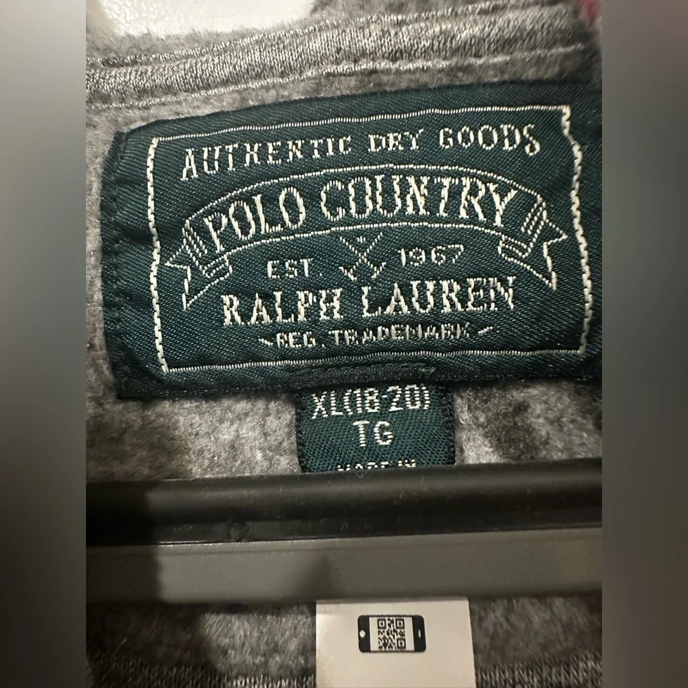 Boys Ralph Lauren half zip hoodie